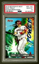 2019 BOWMAN BEST BASEBALL CARD #PP-MT MIKE TROUT PSA 10 POWER PRODUCERS ANGELS