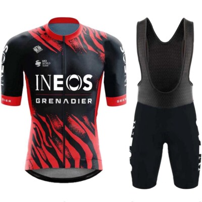 Neuer Sommer Radtrikot und Trägerhose Rennrad Trikot Sets Cycling Jersey