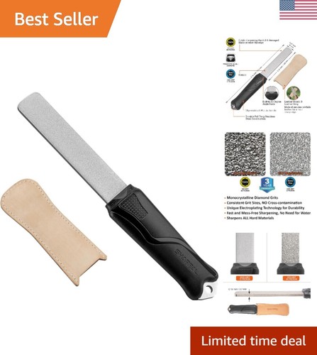 Coarse 325/Extra Fine 1200 Diamond Sharpening Stone For Knife & Garden Tools