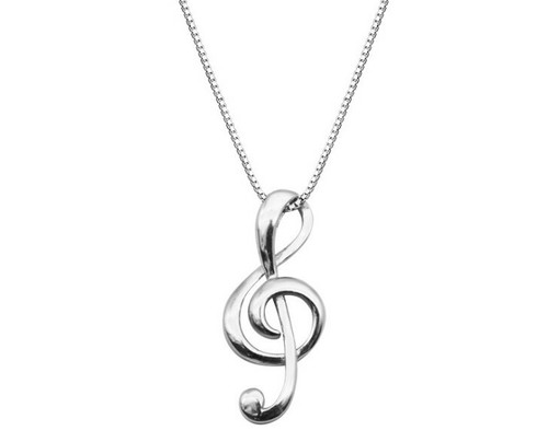 Sterling Silver G Clef Music Note Knuckle Ring - Adjustable Mid Finger Ring (12mm Wide) - View #7