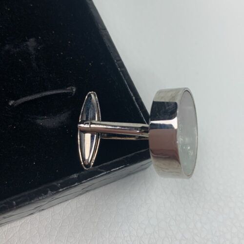 Gamble Roulette Red Silver Mens Cufflinks in gift box New in box - Picture 3 of 10