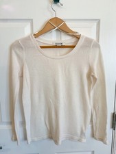 Forever 21 - Sheer Cream Sweater - Size Medium