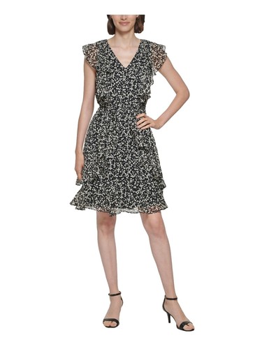 tommy hilfiger women's classic scuba crepe two pocket dress Tommy Hilfiger Womens Classic Scuba Crepe Pocket Contrast Shift Dress Size 2