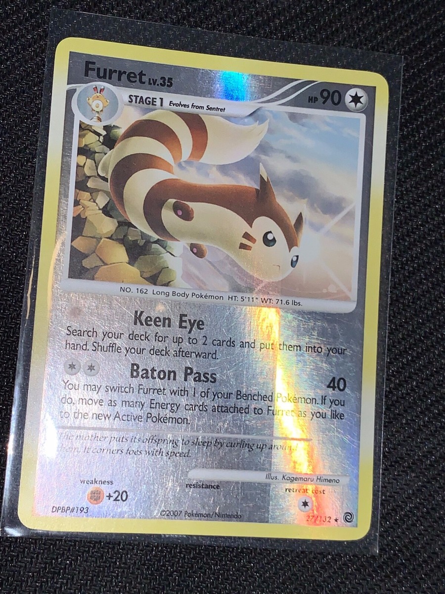 secret wonders booster box Furret 27/132 English Reverse Holo Foil - Secret Wonders Booster Box  Pokemon