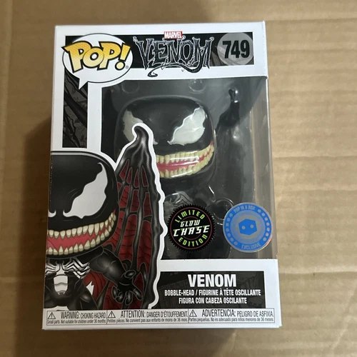 Funko POP! Marvel Venom 749 Glow in the Dark Winged Venom CHASE PIAB +Protector