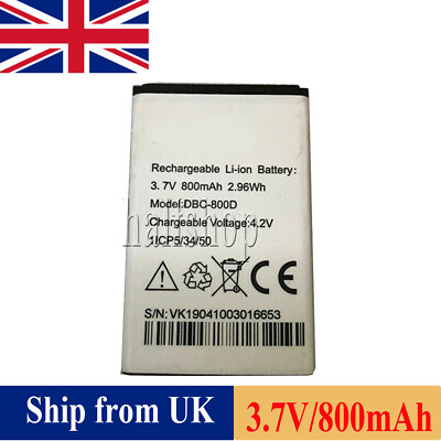 2x Batteria DBC-800D per telefono Doro