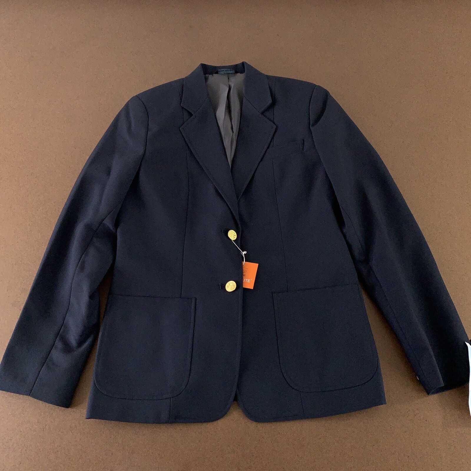 Blazer Executive Apparel para mujer talla 6 regular azul marino Ultralux dos botones nuevo con etiquetas