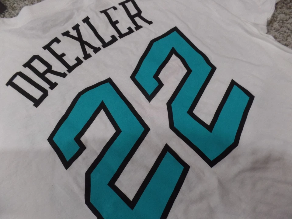 Camisa Portland Trailblazers Clyde Drexler Adidas Blanca All Star Etiquetas Nuevas Foto 4 de 4