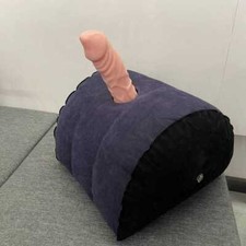 Inflatable Sex Pillow with Hole Vibrator Dildo Massager Stimulator Adult Sex Toy