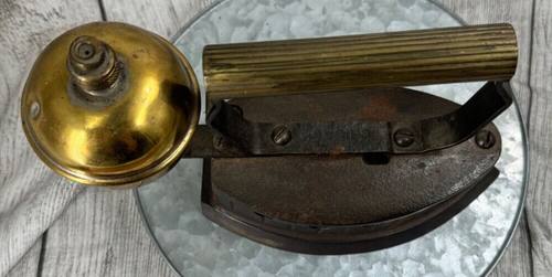 Vintage Antik Selbstheizend Traurig Eisen Gusseisen = - Bild 2 von 8