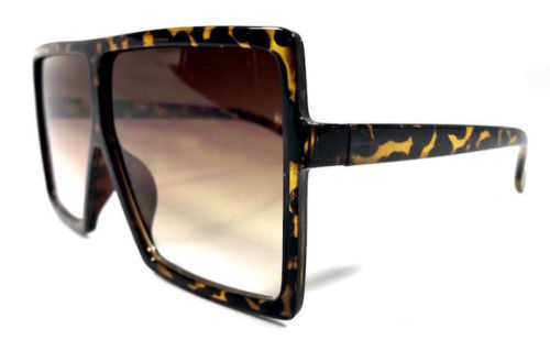 River Island - Occhiali Da Sole Aviatore Marroni Spessi Oversize - Foto 4