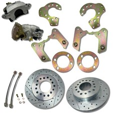 Ford 9 Rear Disc Conversion Kit Big Ford Torino Old Ford Silver Calipers