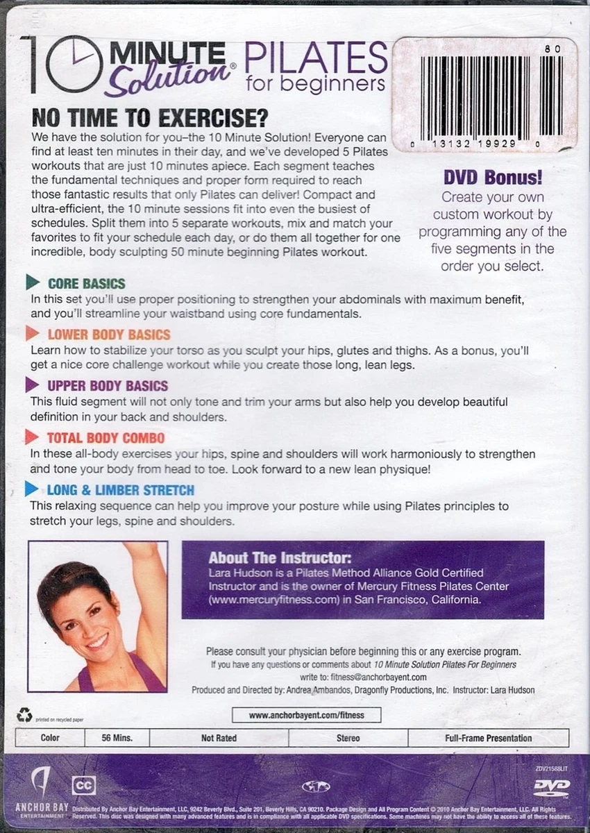 Lara Hudson 10 Minute Solution Pilates for Beginners SEALED