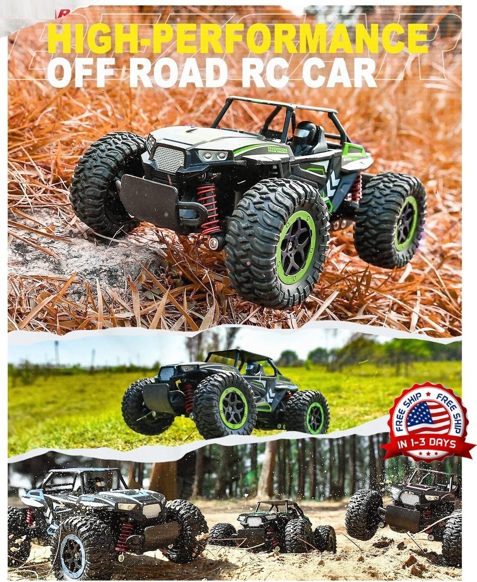 Carro A Control Remoto Monster Truck Para Niños Y Grandes Bateria  Recargable NEW