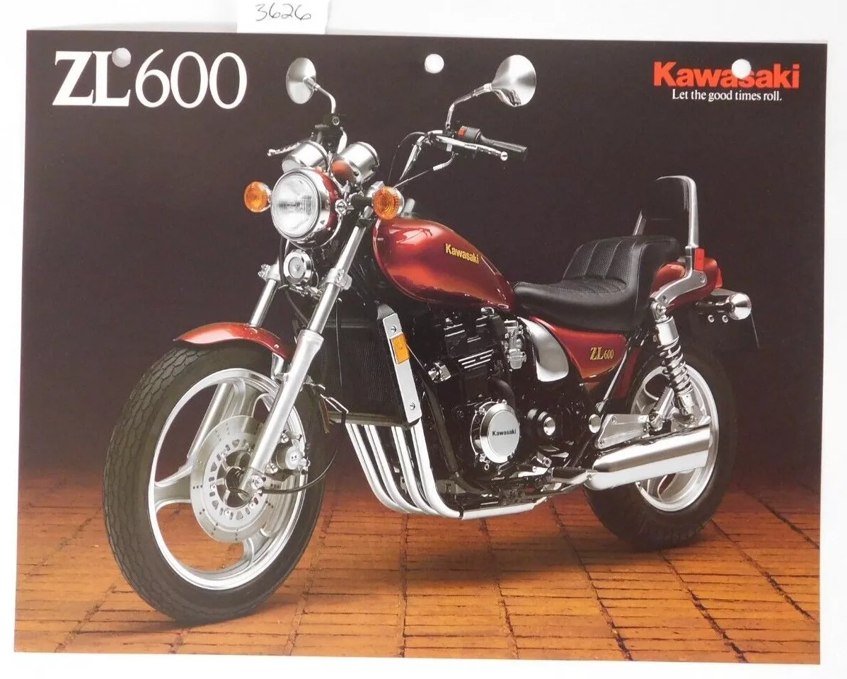 1987 Genuine Kawasaki ZL 600 Factory ZL600 Factory Dealer Sales Ad