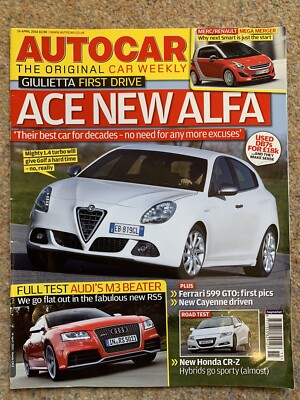 Autocar 14th April 2010 Audi RS5 Honda CRZ Road Test Ferrari GTO Issue No 5890 