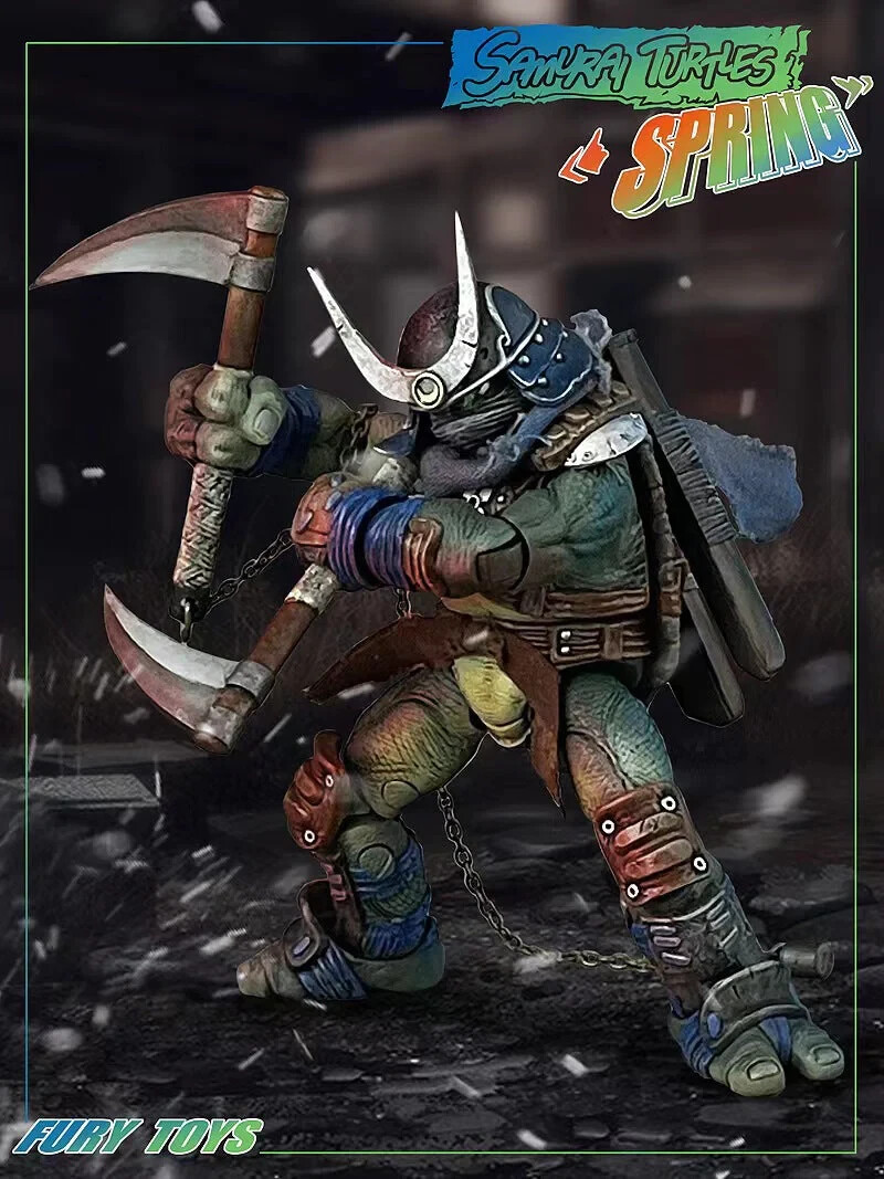 5k Fury Toys TMNT Samurai Animals Spring Leonardo leo 1/12 scale IN HAND - READ - Picture 11 of 13