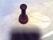 antique cast iron grommet set punch for 3/8 grommets, un-branded