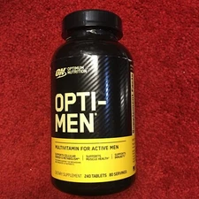 Optimum Nutrition Opti-Men Daily Multivitamin Supplement 240 Tabs Exp 10/25