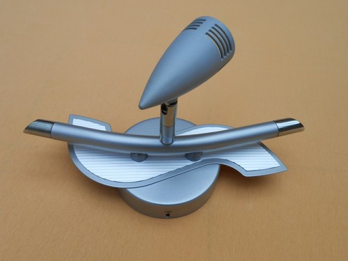 Lampada da parete "Briloner" - lampada da parete, max. 1x50W, girevole e orientabile, argento - Foto 4 di 9
