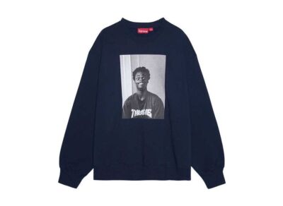 Supreme x Thrasher Crewneck Navy | eBay