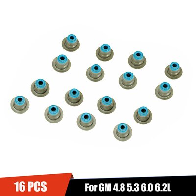 #ad #ad Valve Stem Seals 16 PCS For GM 4.8 5.3 6.0 6.2L Silverado Savana Yukon Sierra $11.35