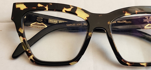 ORIGINAL VINTAGE SUNGLASSES NAPLES LIGHT NL02 CHUNKY HAVANA FRAME c DARK YELLOW - Picture 12 of 13