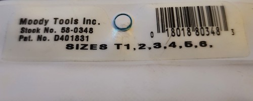 Moody Tools Vintage ACU-MIN POLLOCIS SERIES 6 pc Anti-Static Torx Set 🇺🇸 NOS - Picture 11 of 12