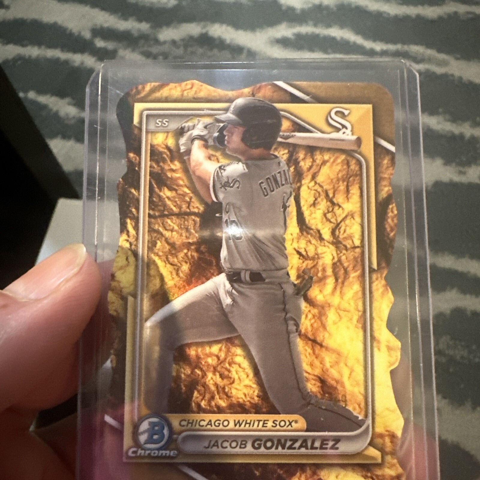 2024 Bowman - Chrome Prospects Die-Cut Variation #BCPD-41 Jacob Gonzalez /49