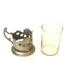 Vintage Brass  Glass Holder With Glass — photo 3