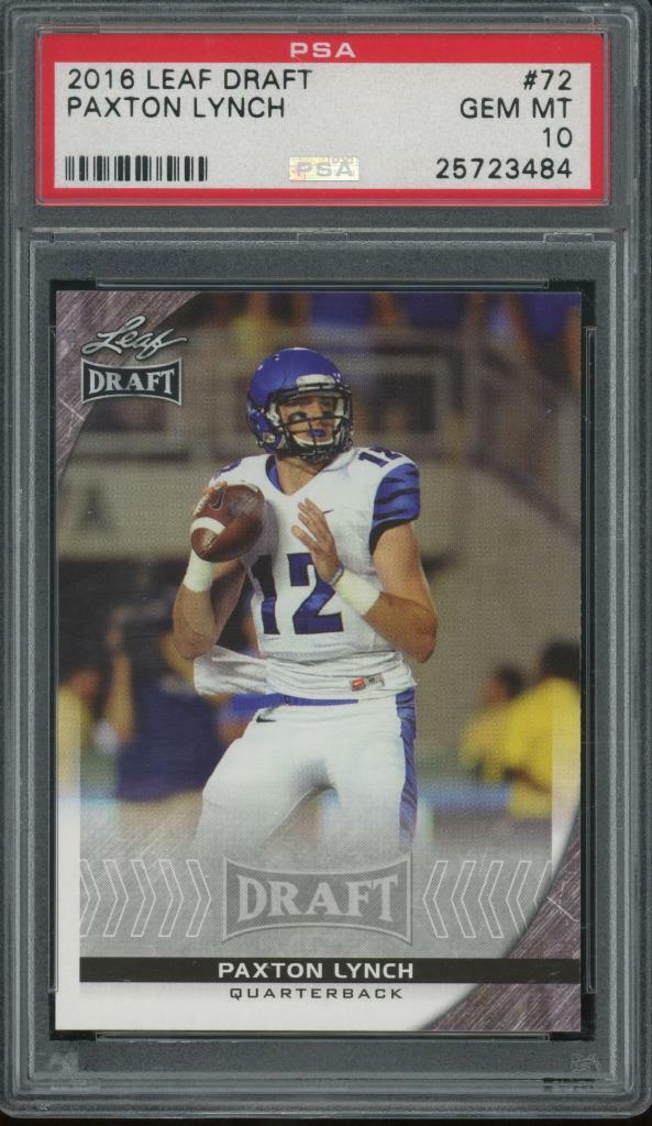 Paxton Lynch Leaf Draft #72 Base