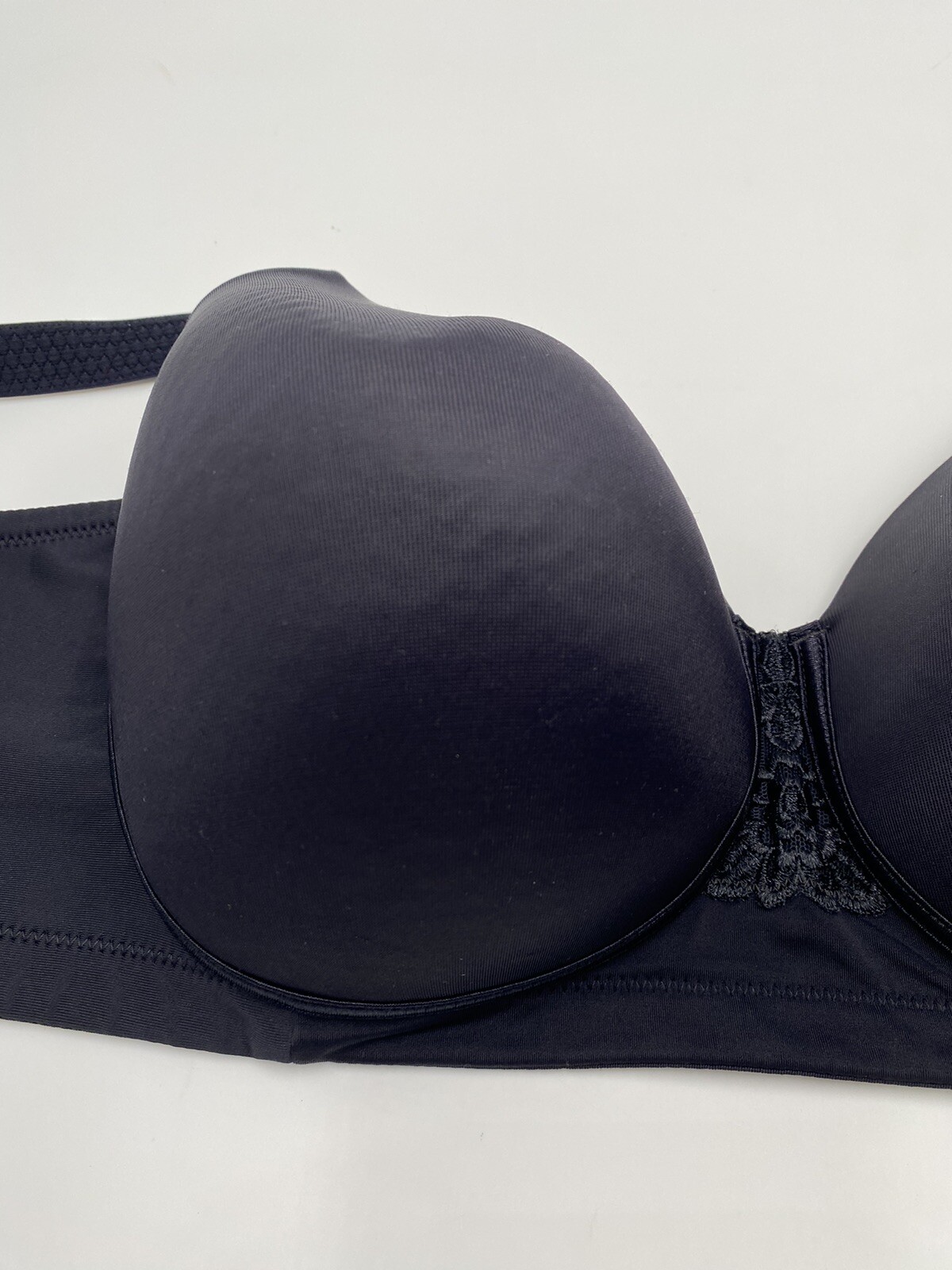 Vanity Fair Beauty Back Size 44 D Black Smoothing Full Figure Wireless