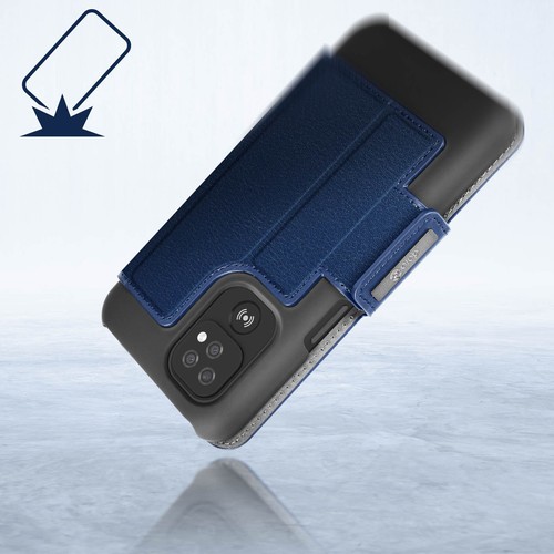 Original Case Doro Blue for Doro 8220, 8100, 8200 Wallet Case Original Blue - Picture 6 of 6