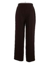 Lands End Woman's Size 8 Jet Black Wool Wide Leg Pant NWOT