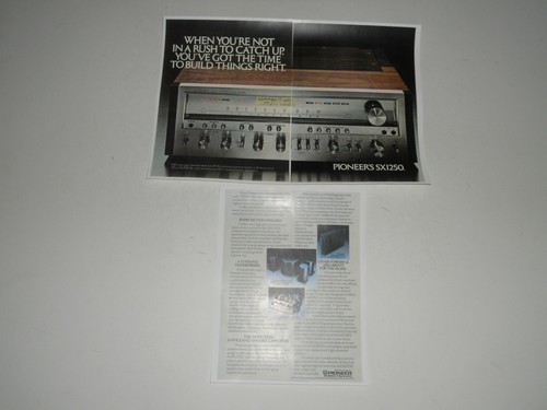 Pioneer SX-1250 Ultimate Receiver Ad, 3 pg, 1977, Article, Specs, Info, Frame It