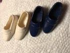 Mattel Vintage Barbie KEN DOLL Dark Blue & White Loafers Hong Kong MOD Slip Ons