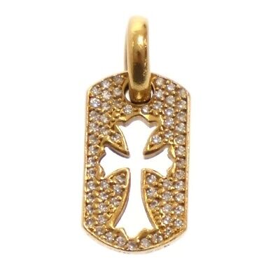 CHROME HEARTS 22K DT TNY CO CRS P D Tiny Cut Out Cross Dog CHROME HEARTS 22K DT TNY CO CRS P D Tiny Cut Out Cross Dog