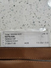 Cartier Santos Tobacco brown Calf strap 21 x 17.80 mm KD7GJABL