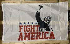 Donald Trump Fight 2024 Flag FREE SHIP MAGA Shooting Republican USA Sign 3x5  