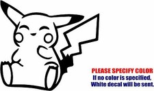 Pikachu Inspired 04 Graphic Die Cut decal sticker Car Truck Boat Window 6"