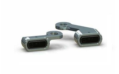 Thunderbike Stripe Mini LED Indicators - Polished, fits Harley Softail 2015 up