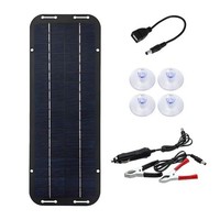 60W 12V Solarmodul-Kit Outdoor Camping Batterie Solarpanel Mit USB