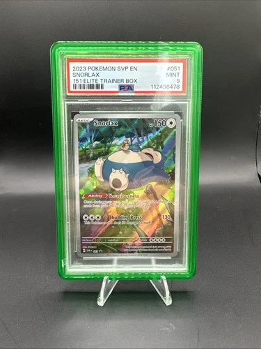 PSA 9 Mint 2023 Pokemon SVP EN Snorlax #051 151 Elite Trainer Box Jewel Guard