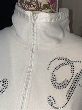 Schöner Fleeceshirt Pullover  Sportalm Karina L 42 mit Strasssteine