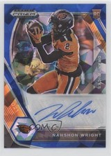 2021 Panini Prizm Draft Picks Blue Ice 73/75 Nahshon Wright #DPA-NWR Auto 00am