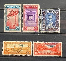 Guatemala 1937-41 Reconstruction 4 Value Used  RG569