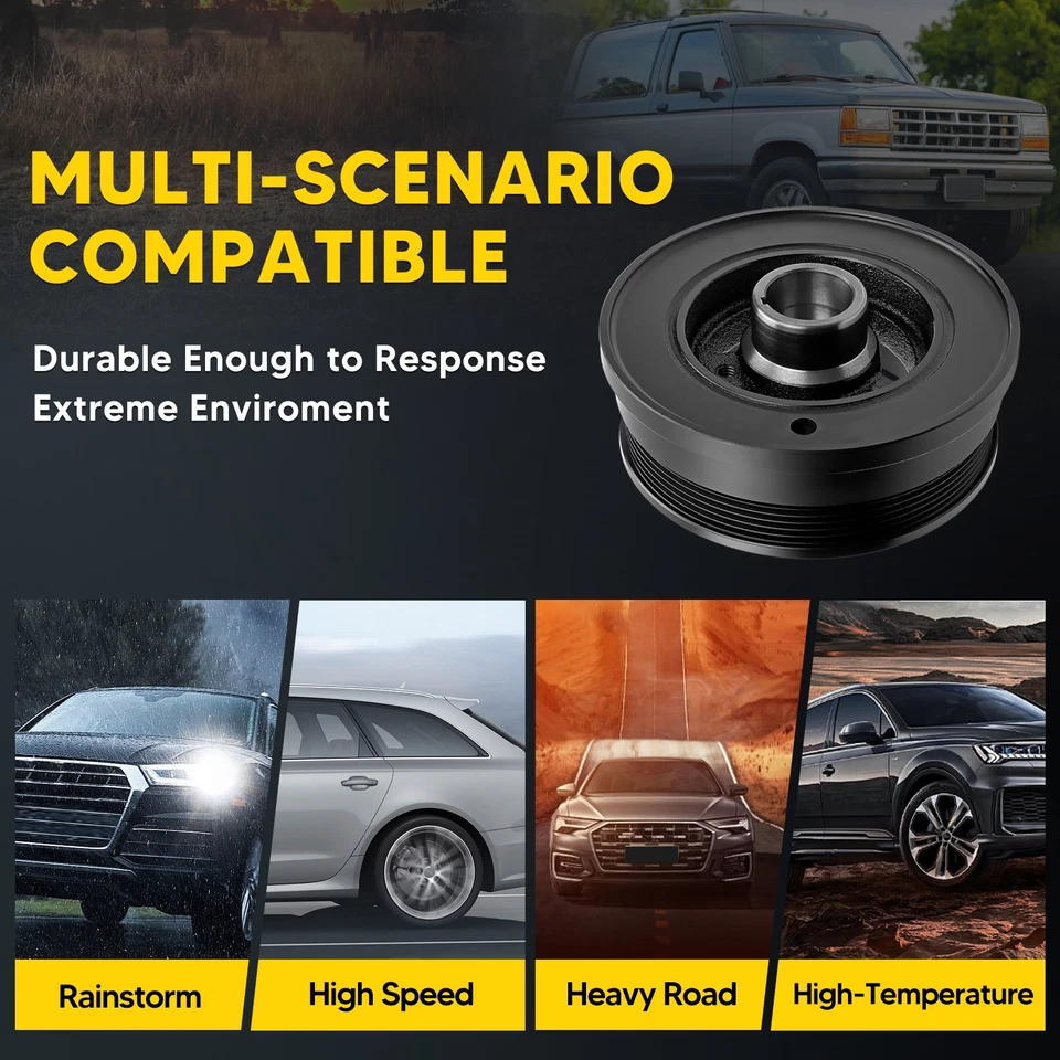 New Engine Harmonic Balancer for Ford E-150 Econoline F-150 F-250 F-350 87-95 - Image 4 of 4