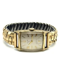 Vintage 6517 ELGIN 673 Movement 17 Jewels 10K RGP Gold Men's Watch WORKING