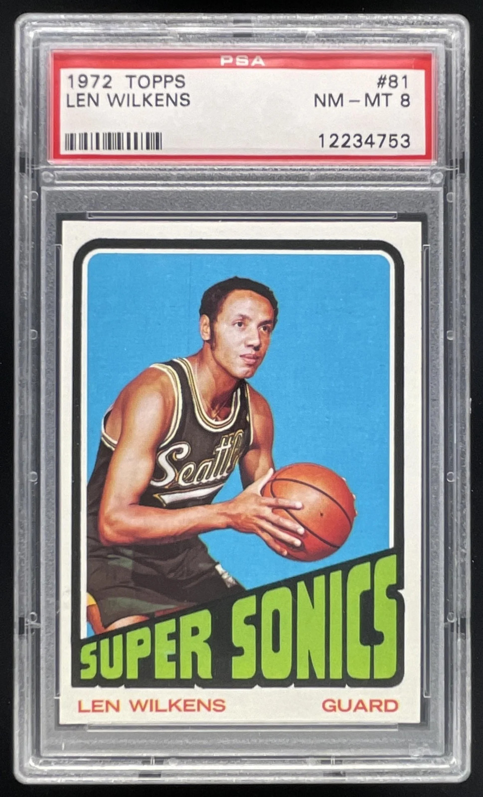 1972-73 Topps #81 Len Wilkens PSA 8