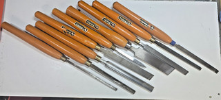 9x Robert Sorby Turning Tool Set Large Chisels Mixed Types